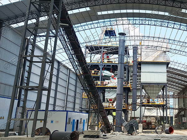 石粉料不用水洗砂，上套干法制砂樓